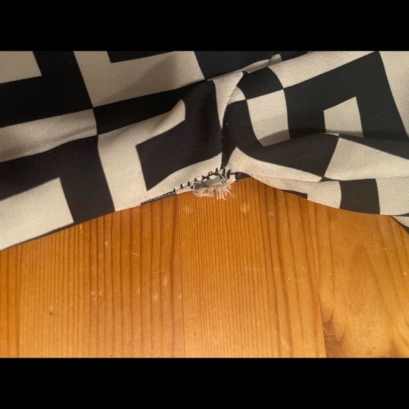 Boohoo monochrome black and white woven shift dress sz 14 - Picture 10 of 10